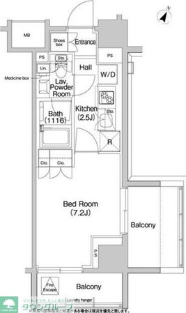 コンフォリア浅草橋の物件間取画像